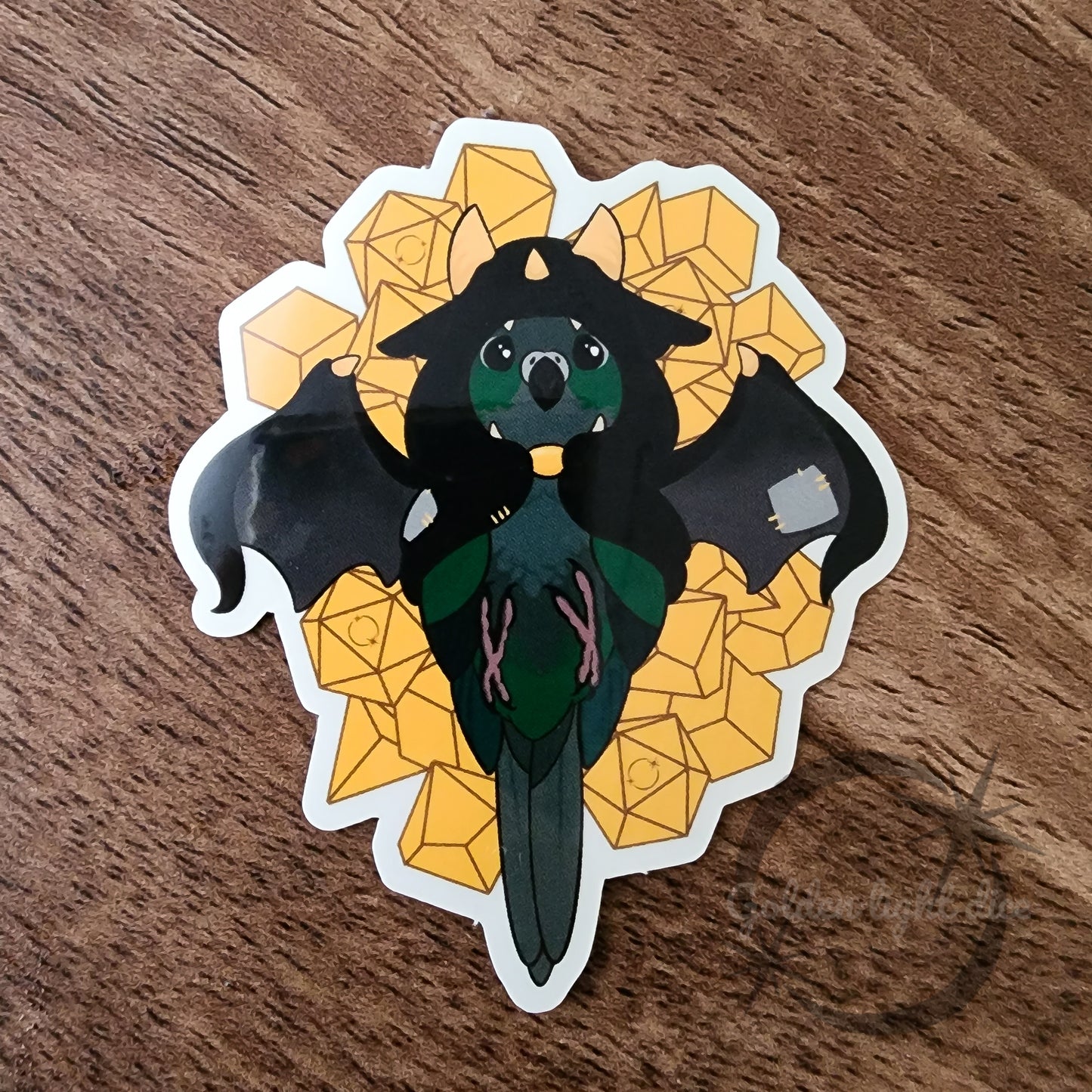 Art Sticker : Dragon Cyrus with Dice Hoard